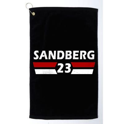 Sandberg 23 Vintage Baseball Platinum Collection Golf Towel