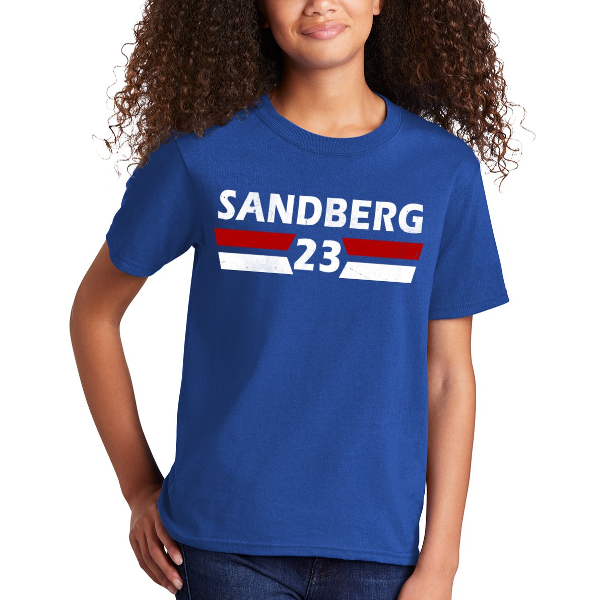 Sandberg 23 Vintage Baseball Kids T-Shirt