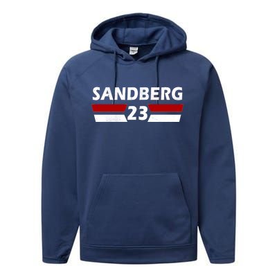 Sandberg 23 Vintage Baseball Performance Fleece Hoodie