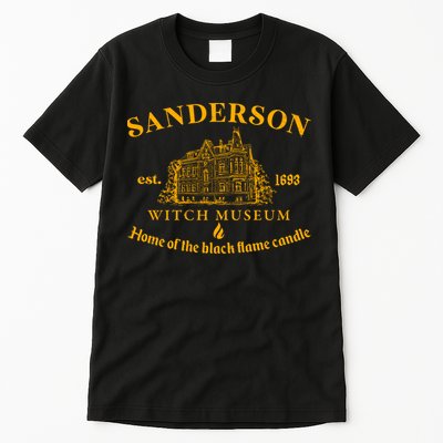 Sanderson Witch Museum Home Of The Black Flame Candle Tall T-Shirt