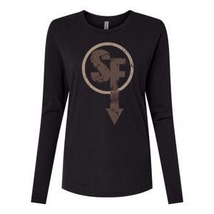 Sanity's Fall Larry Logo Womens Cotton Relaxed Long Sleeve T-Shirt