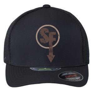 Sanity's Fall Larry Logo Flexfit Unipanel Trucker Cap