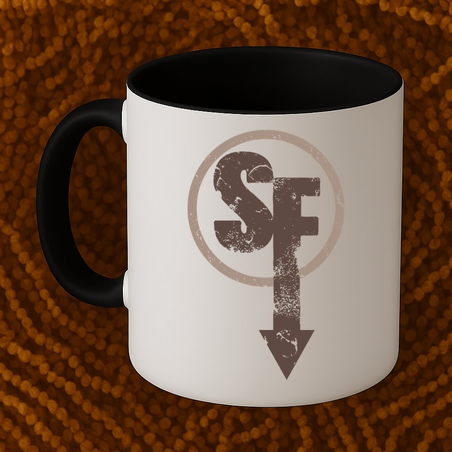 Sanity's Fall Larry Logo Mug