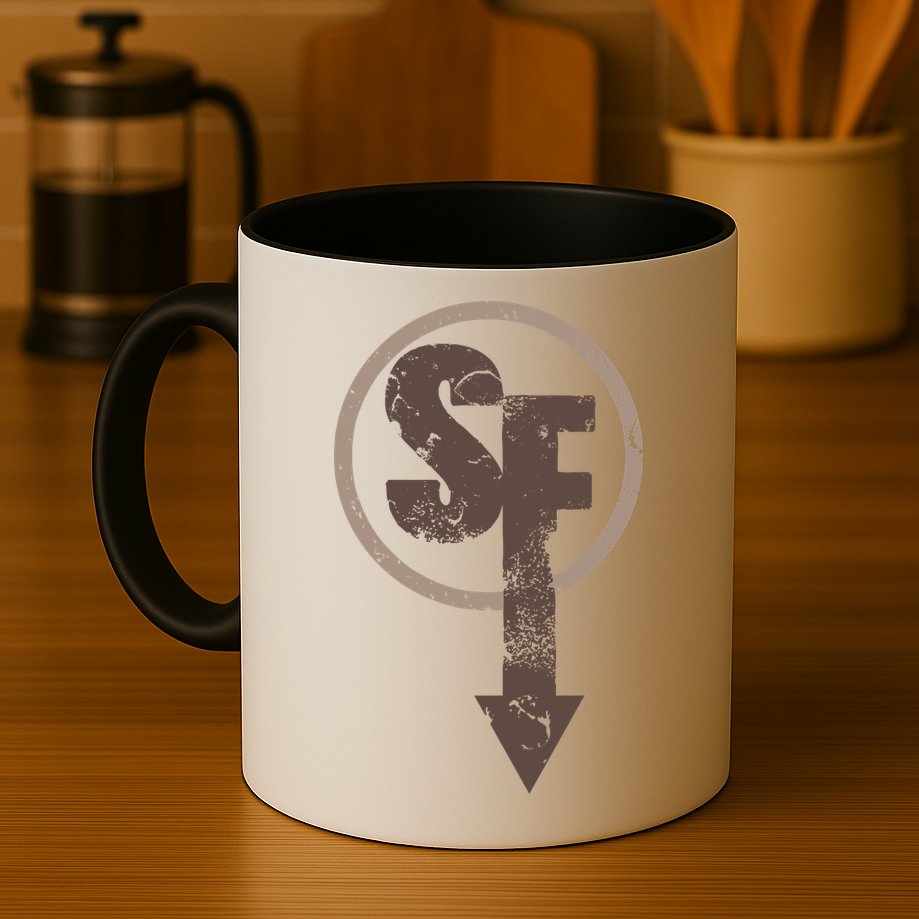 Sanity's Fall Larry Logo Mug