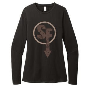 Sanity's Fall Larry Logo Womens CVC Long Sleeve Shirt