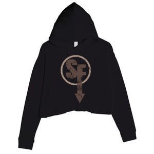 Sanity's Fall Larry Logo Crop Fleece Hoodie