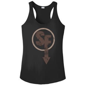 Sanity's Fall Larry Logo Ladies PosiCharge Competitor Racerback Tank