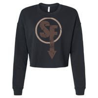 Sanity's Fall Larry Logo Cropped Pullover Crew