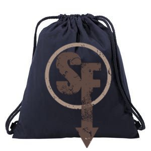 Sanity's Fall Larry Logo Drawstring Bag