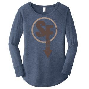 Sanity's Fall Larry Logo Women's Perfect Tri Tunic Long Sleeve Shirt