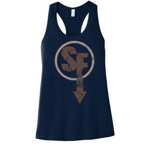 Sanity's Fall Larry Logo Women's Racerback Tank