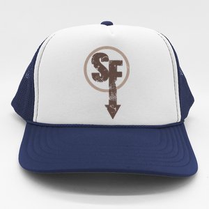 Sanity's Fall Larry Logo Trucker Hat