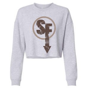 Sanity's Fall Larry Logo Cropped Pullover Crew