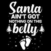 Santa Ain't Got Nothing On This Belly Youth Performance Sprint T-Shirt