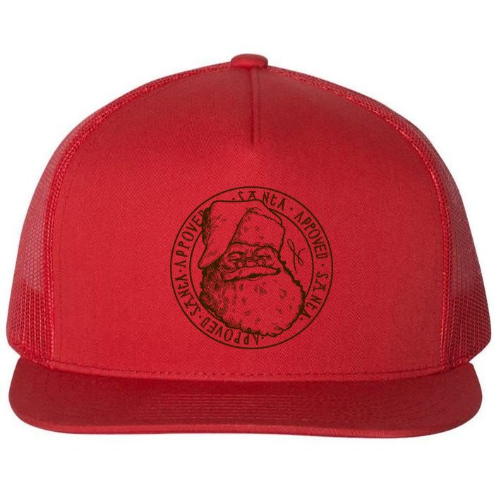 Santa Approved Stamp Flatbill Hat