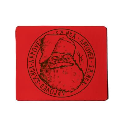 Santa Approved Stamp Mousepad