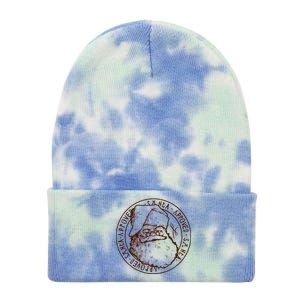 Santa Approved Stamp Tie Dye 12in Knit Beanie