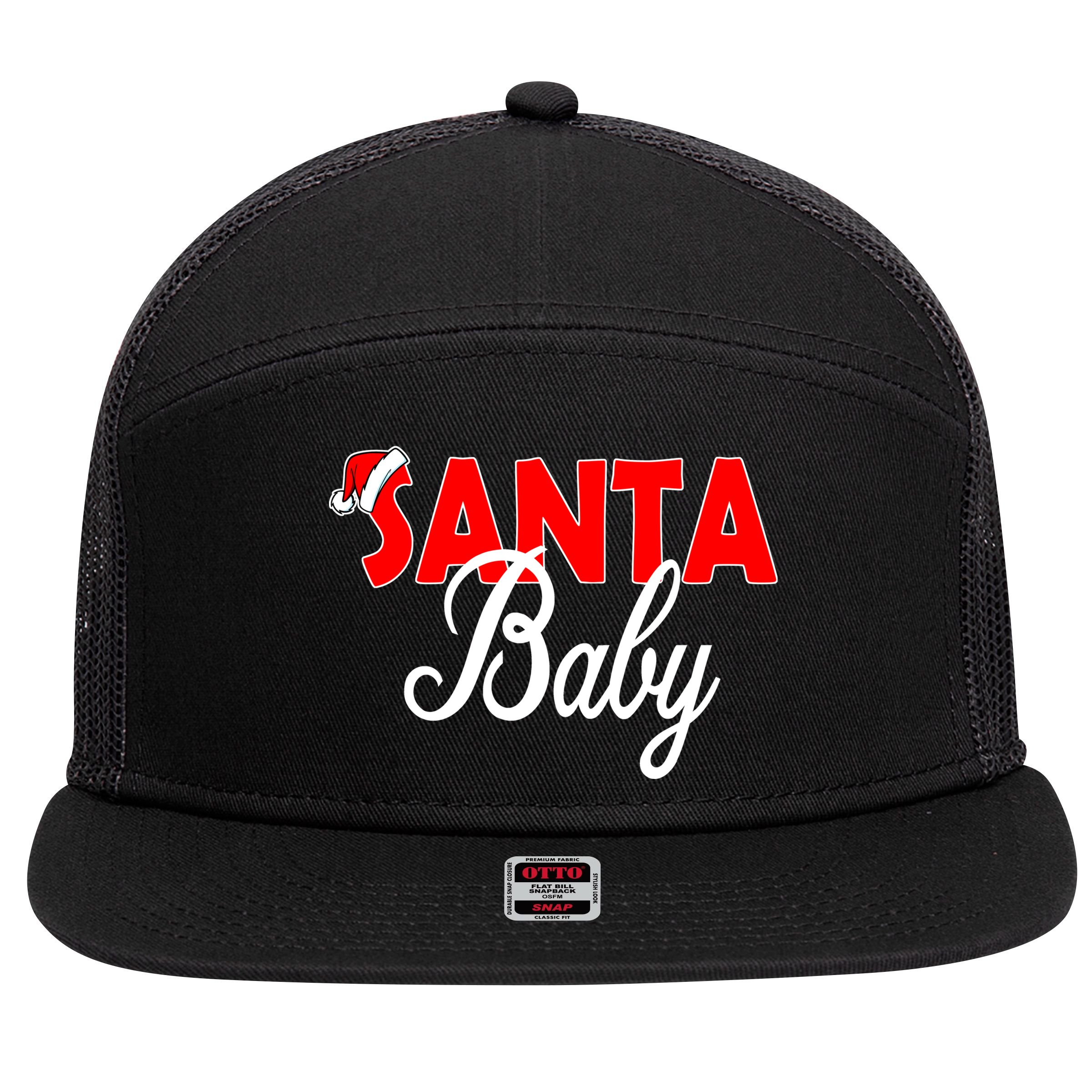 Santa Baby 7 Panel Mesh Trucker Snapback Hat