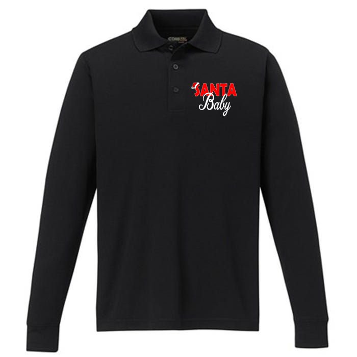 Santa Baby Performance Long Sleeve Polo