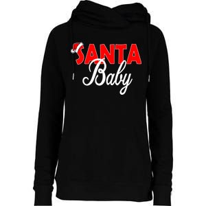 Santa Baby Womens Funnel Neck Pullover Hood