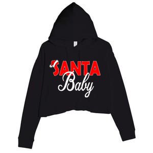 Santa Baby Crop Fleece Hoodie