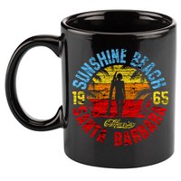 Santa Barbara California 11oz C Handle Ceramic Mug