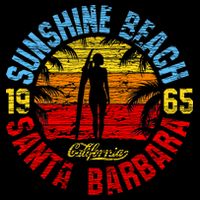 Santa Barbara California 16 in Basic Backpack