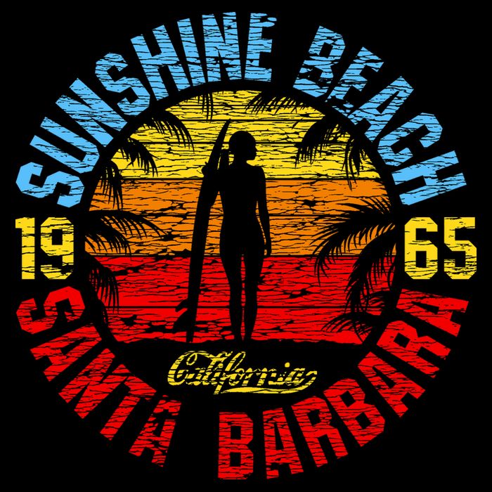 Santa Barbara California 16 in Basic Backpack