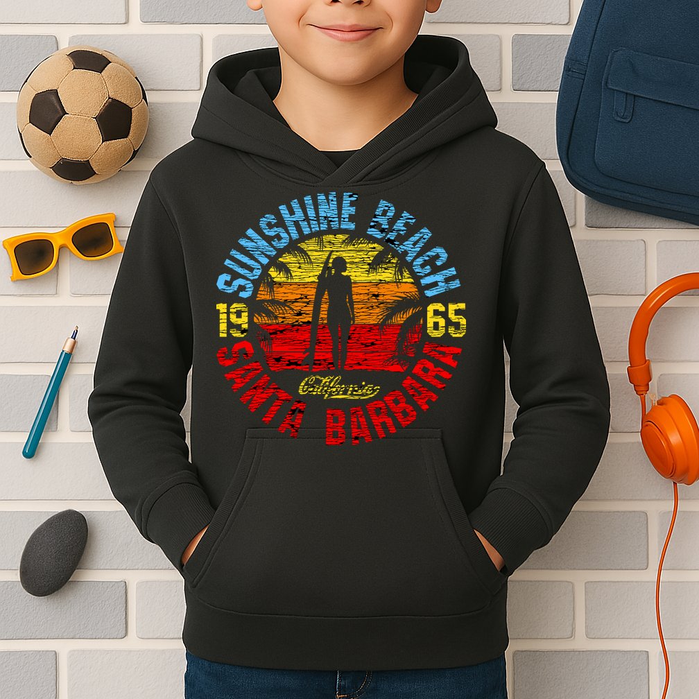Santa Barbara California Kids Hoodie