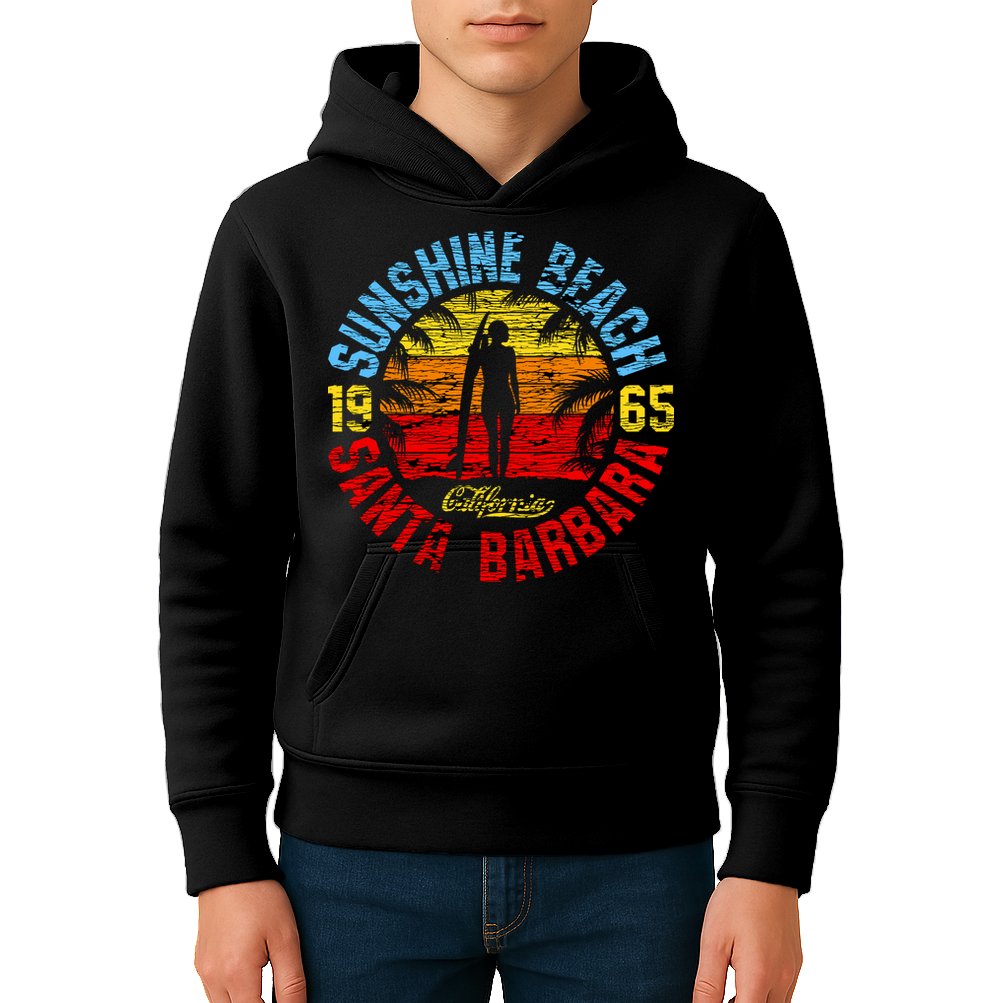 Santa Barbara California Kids Hoodie
