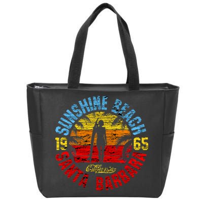 Santa Barbara California Zip Tote Bag