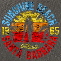 Santa Barbara California Cotton Canvas Backpack