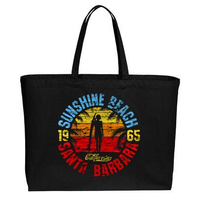 Santa Barbara California Cotton Canvas Jumbo Tote