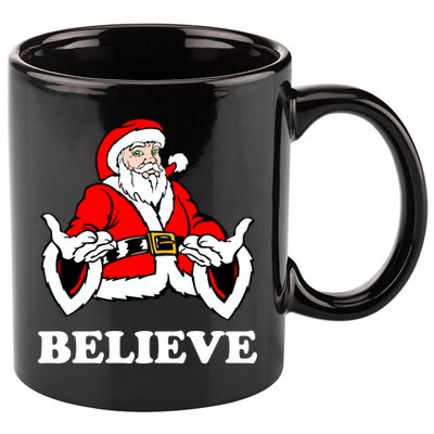 Santa Believe 11oz C Handle Ceramic Mug