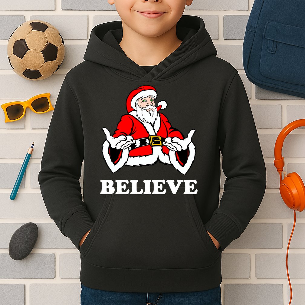 Santa Believe Kids Hoodie