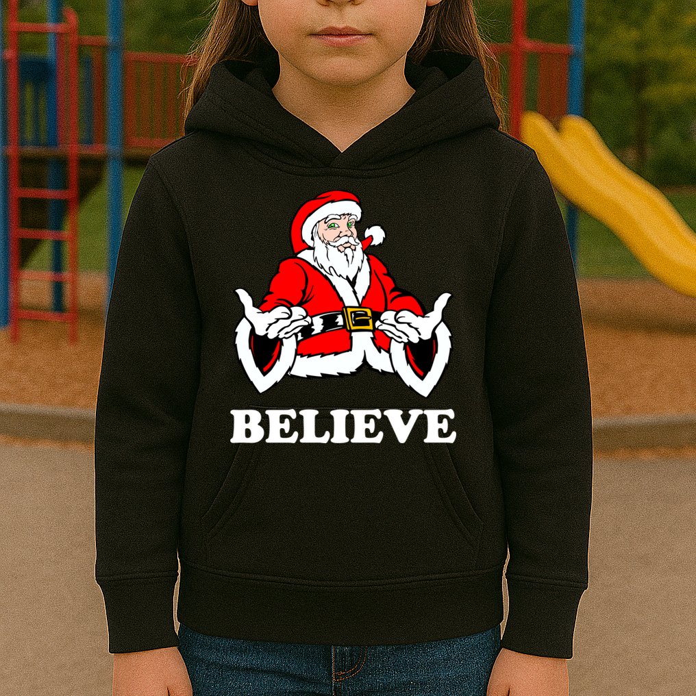 Santa Believe Kids Hoodie