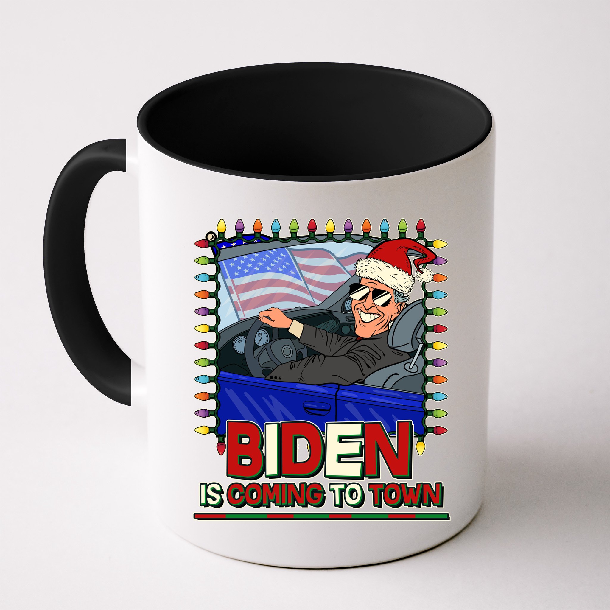 Santa Biden Is Coming To Town Christmas Mug