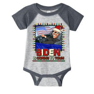 Santa Biden Is Coming To Town Christmas Infant Baby Jersey Bodysuit