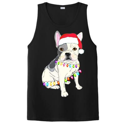 Santa Bulldog Christmas Lights PosiCharge Competitor Tank