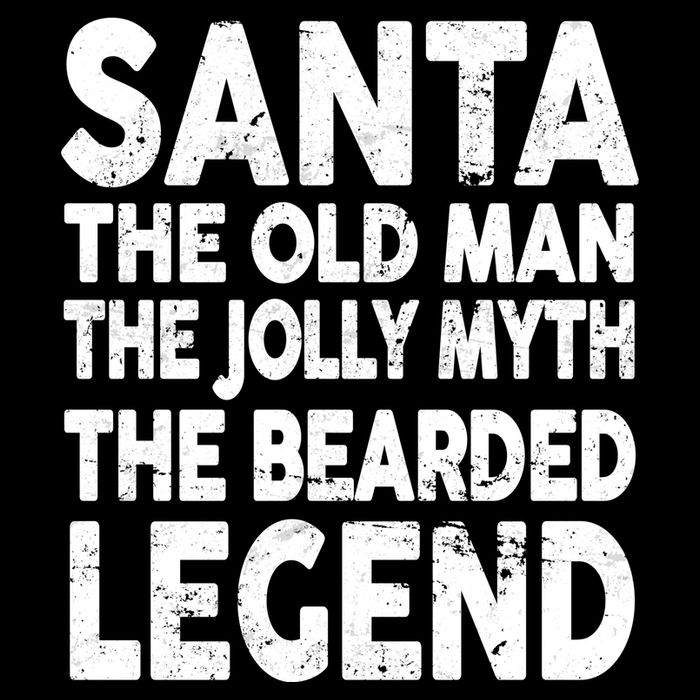 Santa Christmas The Old Man Jolly Myth Bearded Legend Cooling Performance Crew T-Shirt