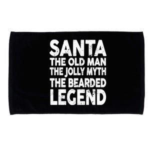 Santa Christmas The Old Man Jolly Myth Bearded Legend Microfiber Hand Towel