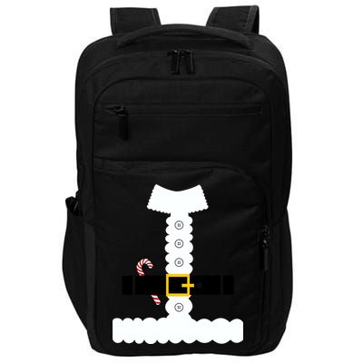 Santa Claus Candy Cane Costume Suit Impact Tech Backpack
