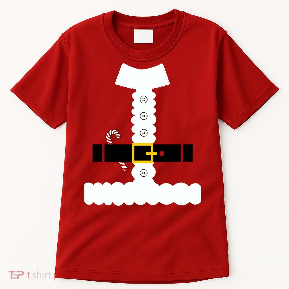 Santa Claus Candy Cane Costume Suit Tall T-Shirt
