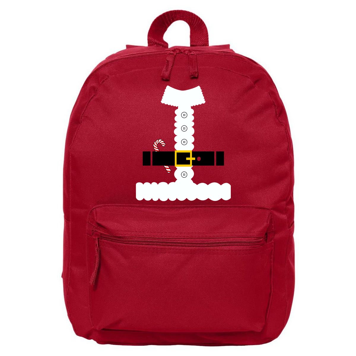 Santa Claus Candy Cane Costume Suit 16 in Basic Backpack