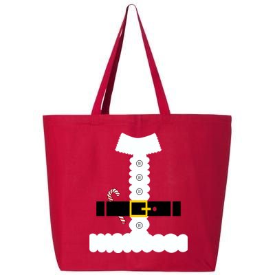 Santa Claus Candy Cane Costume Suit 25L Jumbo Tote