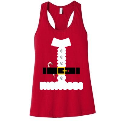 Santa Claus Candy Cane Costume Suit Womens Tank Top