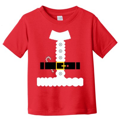 Santa Claus Candy Cane Costume Suit Toddler T-Shirt