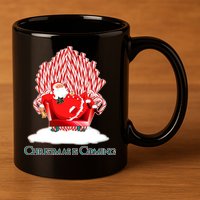 Santa Claus Christmas Is Coming GOT 11oz C Handle Ceramic Mug