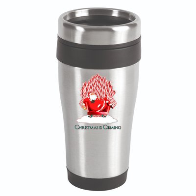 Santa Claus Christmas Is Coming GOT 16oz Travel Tumbler