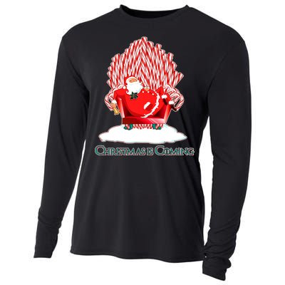 Santa Claus Christmas Is Coming GOT Cooling Performance Long Sleeve Crew